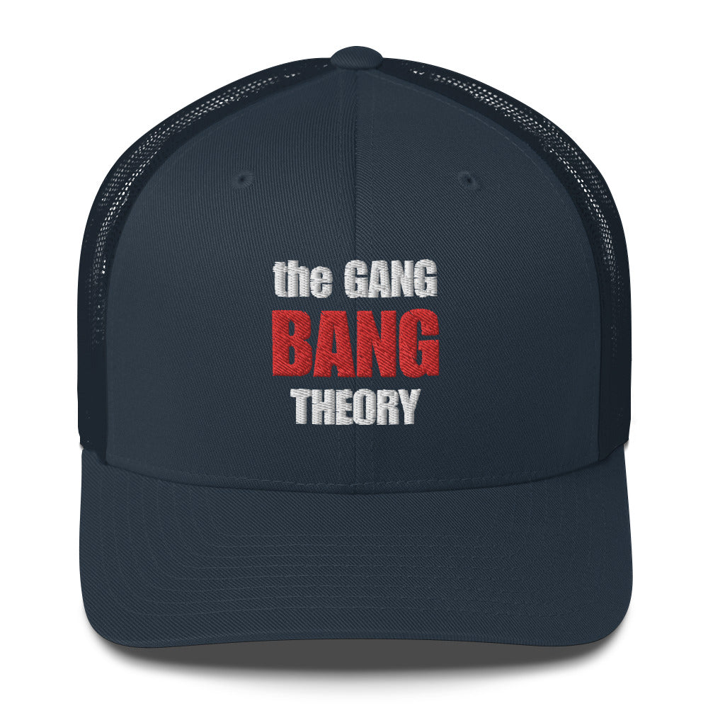 Casquette brodée The gang bang theory Bleu Marine - Sedurro