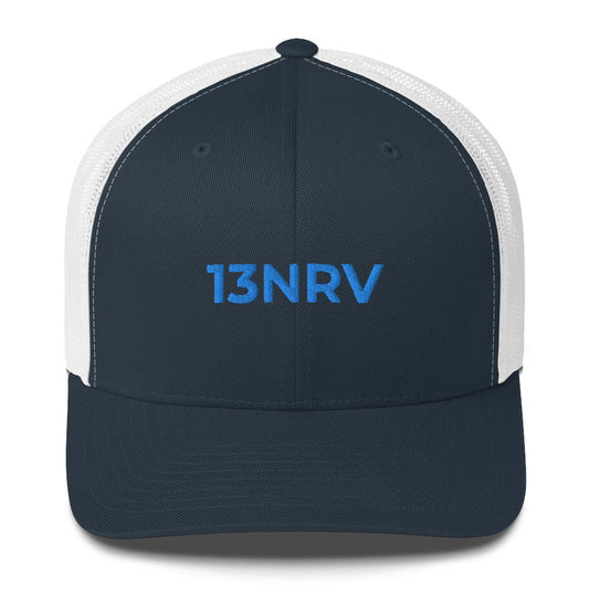 Casquette brodée 13NRV Bleu Marine Blanc - Sedurro