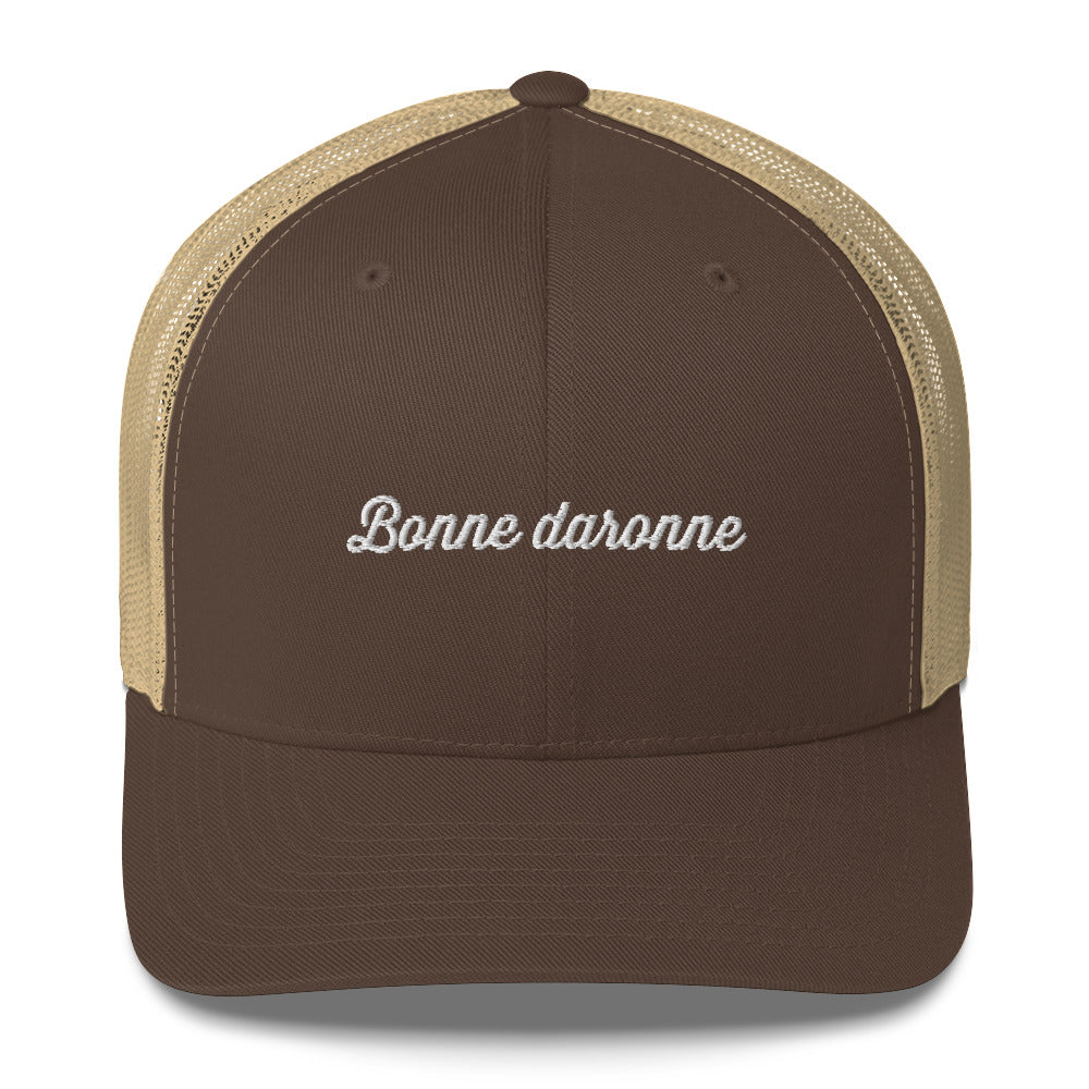 Casquette brodée Bonne daronne Marron Kaki - Sedurro