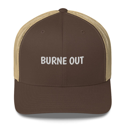 Casquette brodée Burne out Marron Kaki - Sedurro