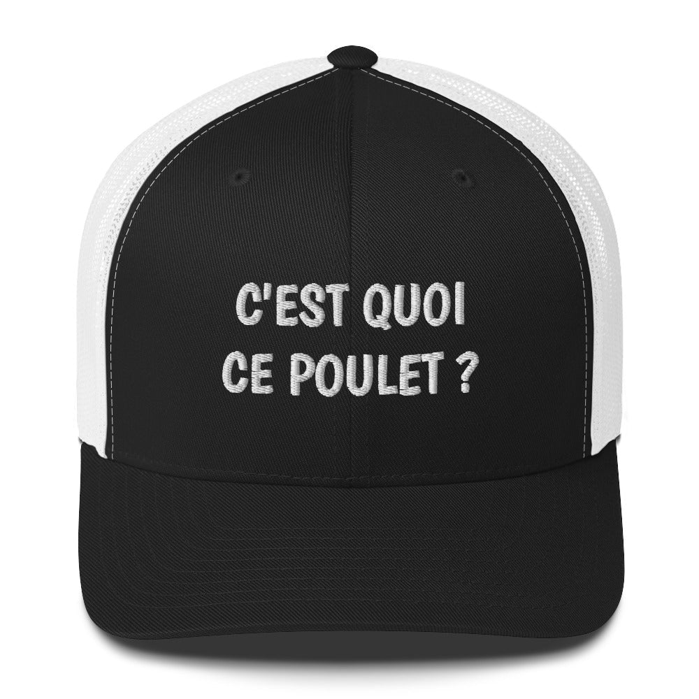Casquette brodée C'est quoi ce poulet - Sedurro