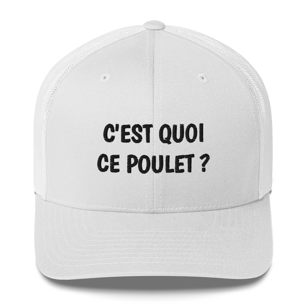 Casquette brodée C'est quoi ce poulet - Sedurro