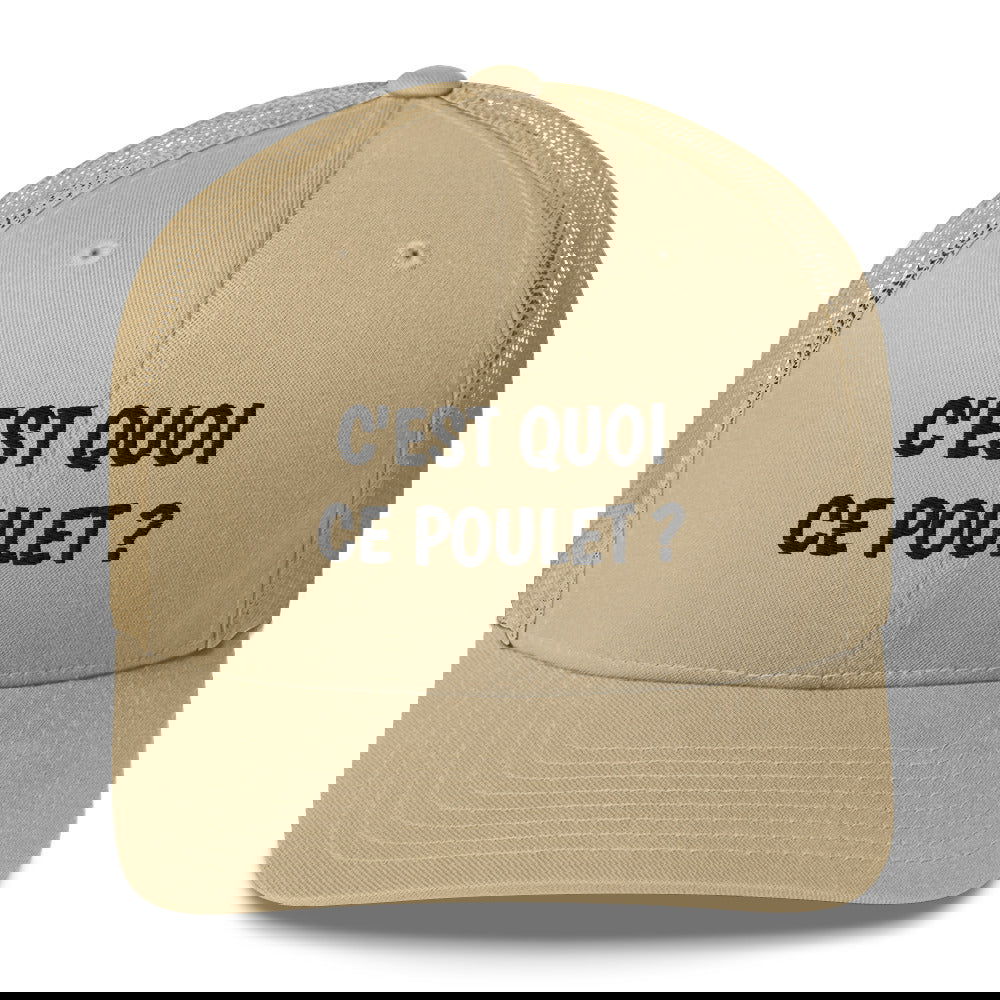 Casquette brodée C'est quoi ce poulet - Sedurro