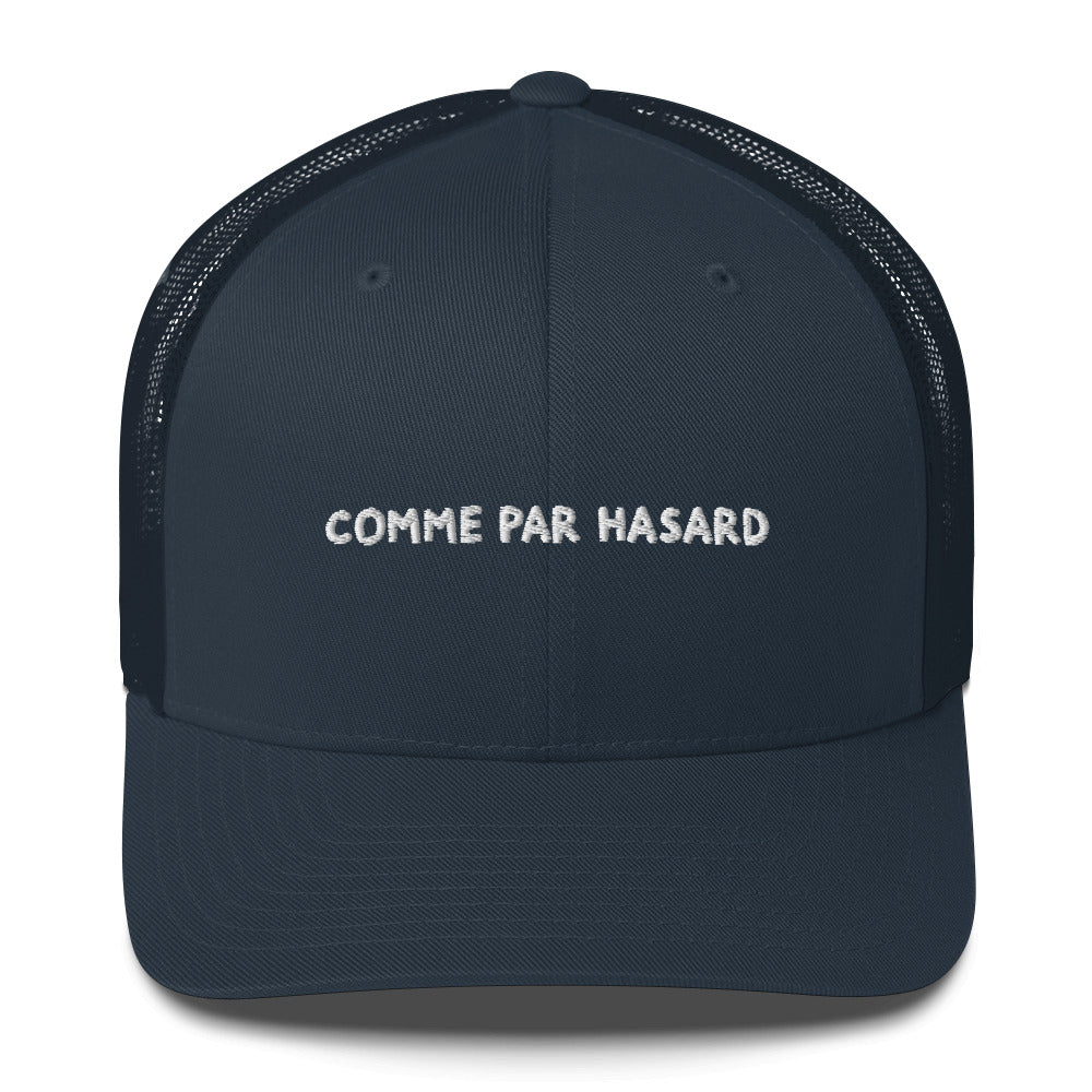 Casquette brodée Comme par hasard Bleu Marine - Sedurro