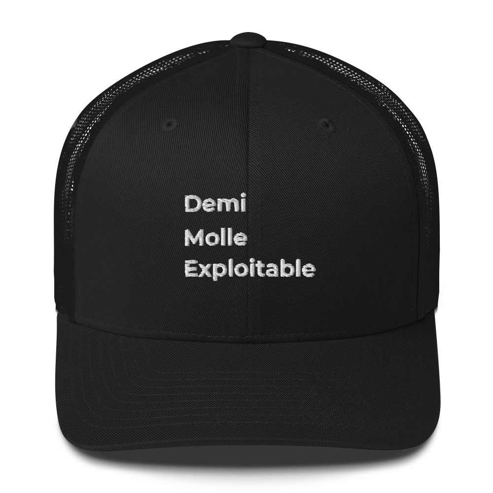 Casquette brodée Demi molle exploitable Noir - Sedurro
