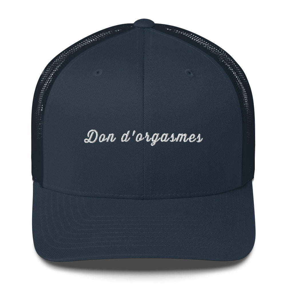 Casquette brodée Don d'orgasmes Bleu Marine - Sedurro