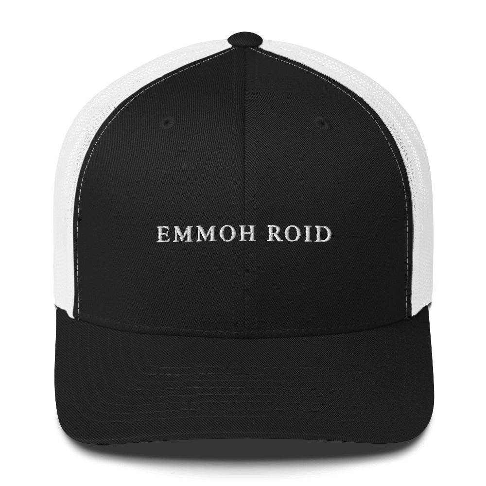 Casquette brodée Emmoh Roid Noir Blanc - Sedurro