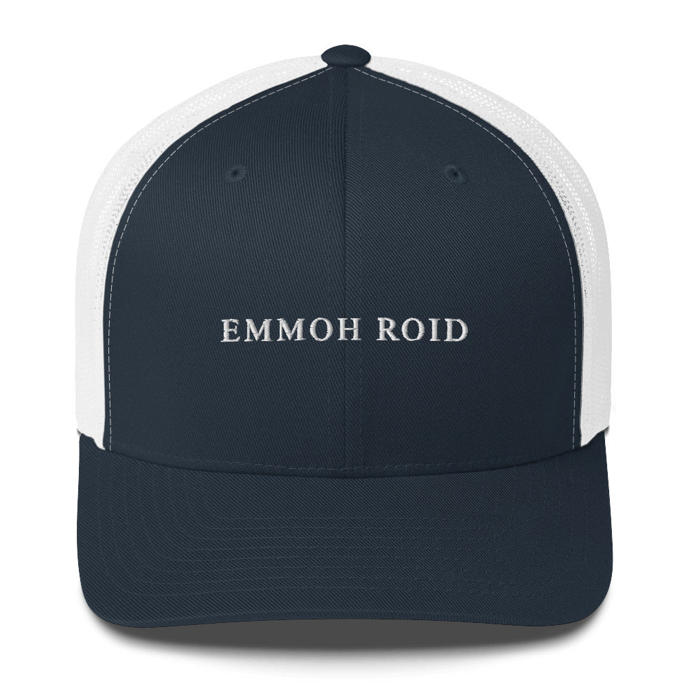 Casquette brodée Emmoh Roid Bleu Marine Blanc - Sedurro