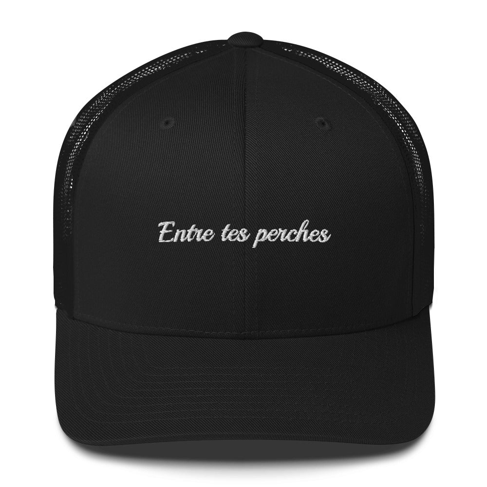 Casquette brodée Entre tes perches Noir - Sedurro