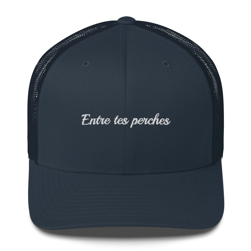 Casquette brodée Entre tes perches Bleu Marine - Sedurro