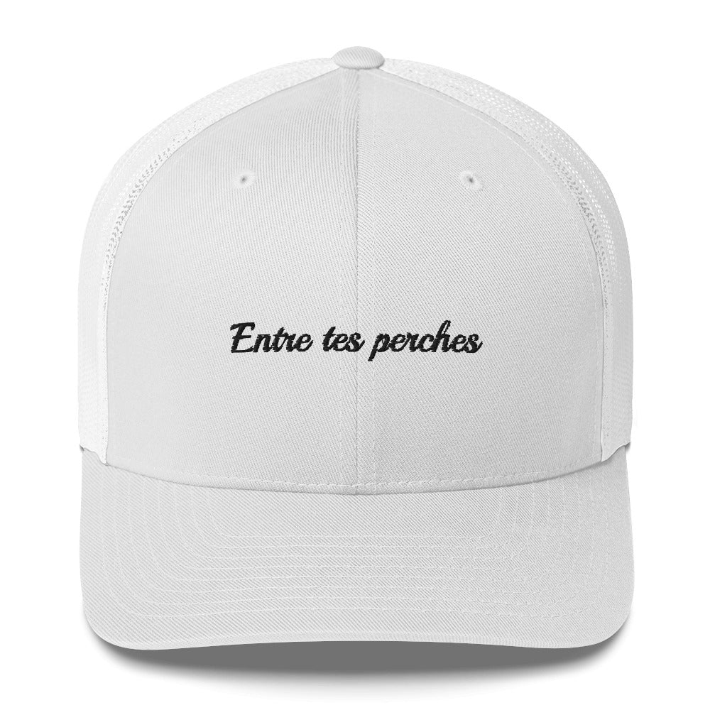 Casquette brodée Entre tes perches Blanc - Sedurro