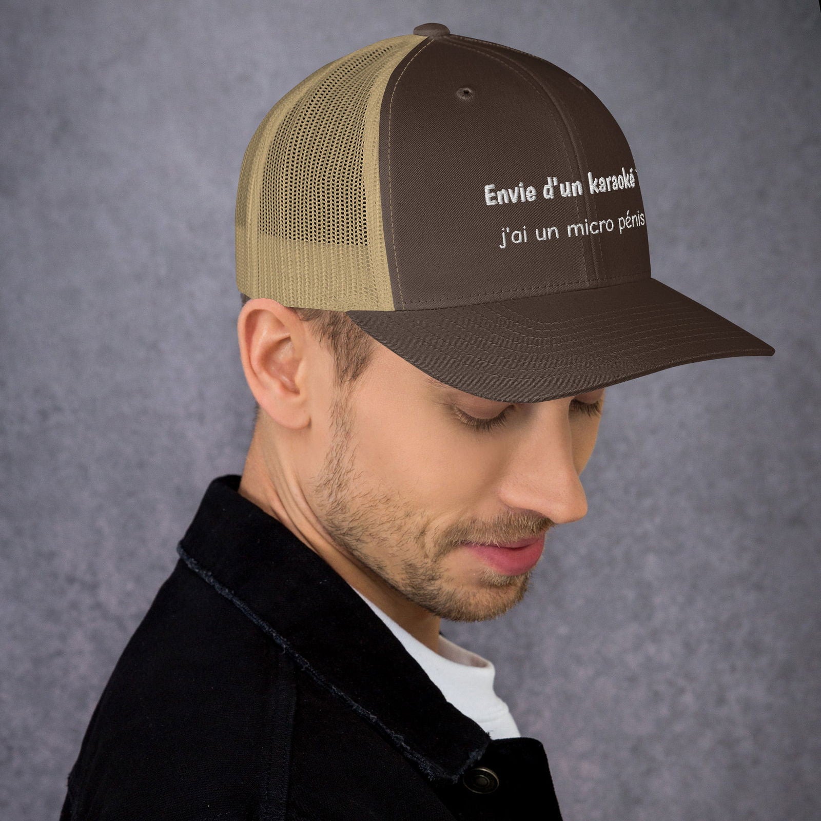 Casquette brodée Envie d'un karaoké j'ai un micro pénis - Sedurro