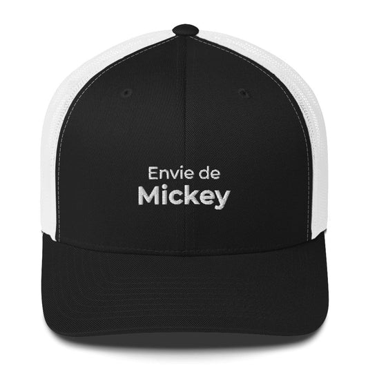 Casquette brodée Envie de Mickey Noir Blanc - Sedurro