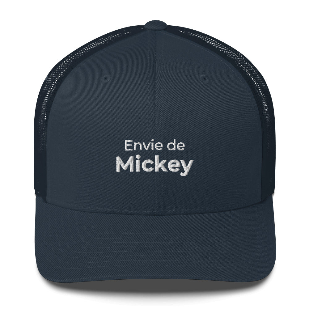 Casquette brodée Envie de Mickey Bleu Marine - Sedurro
