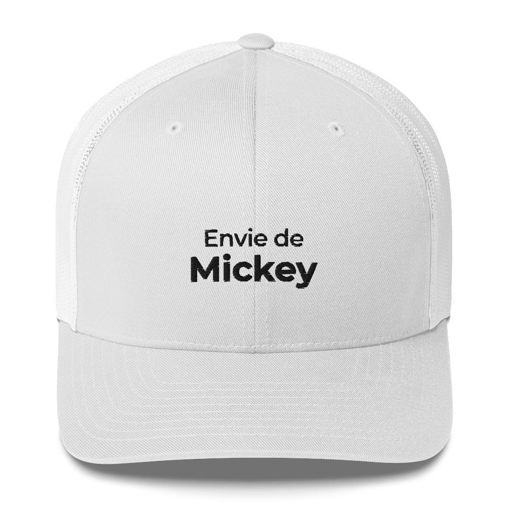 Casquette brodée Envie de Mickey Blanc - Sedurro