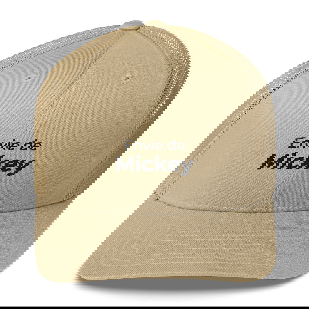 Casquette brodée Envie de Mickey Kaki - Sedurro