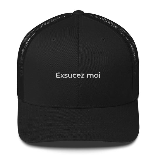 Casquette brodée Exsucez moi Noir - Sedurro