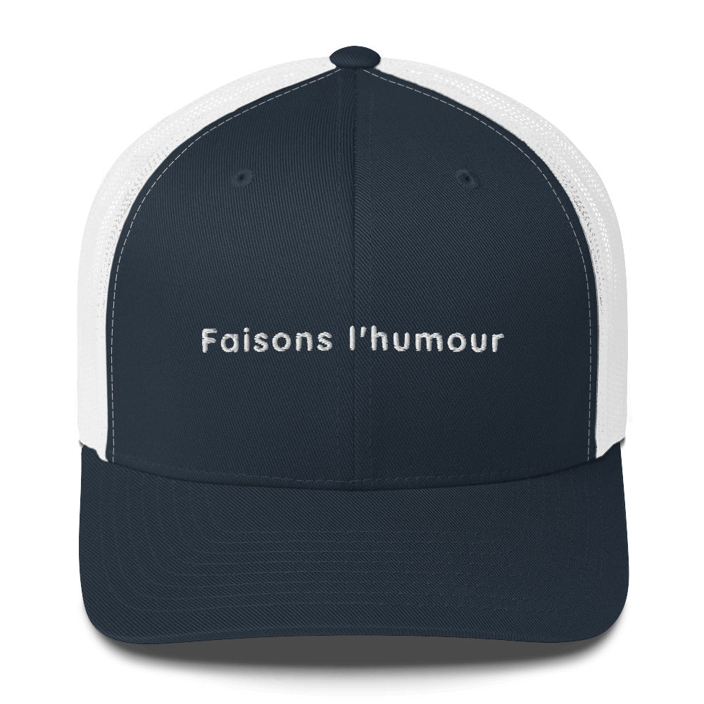 Casquette brodée Faisons l'humour - Sedurro