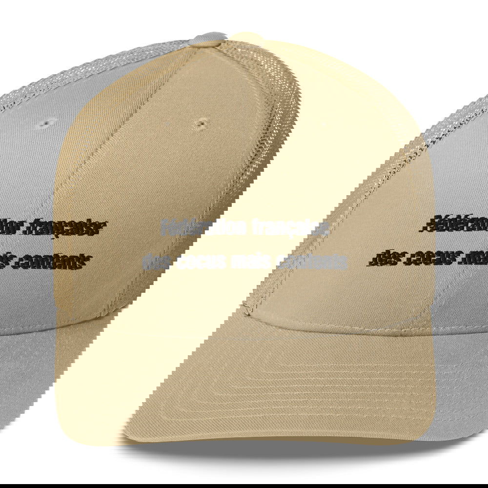 Casquette brodée Fédération française des cocus mais contents - Sedurro