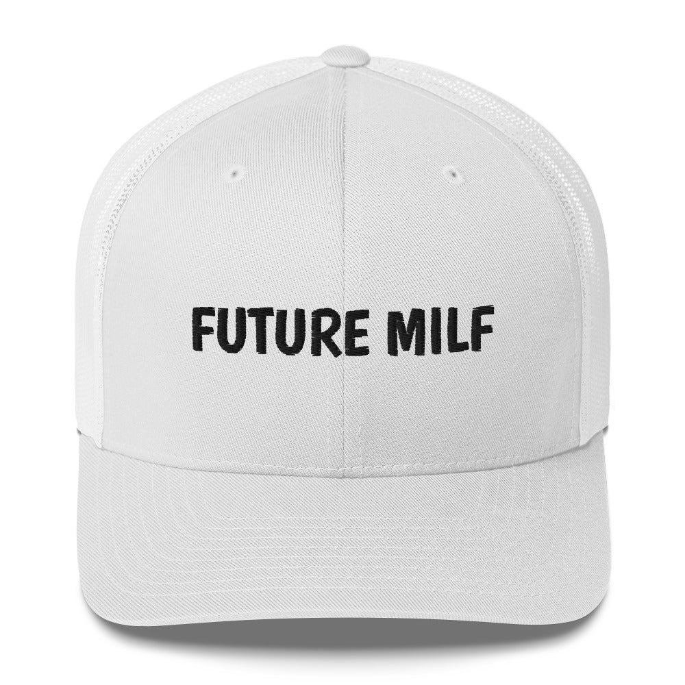 Casquette brodée Future milf Blanc - Sedurro