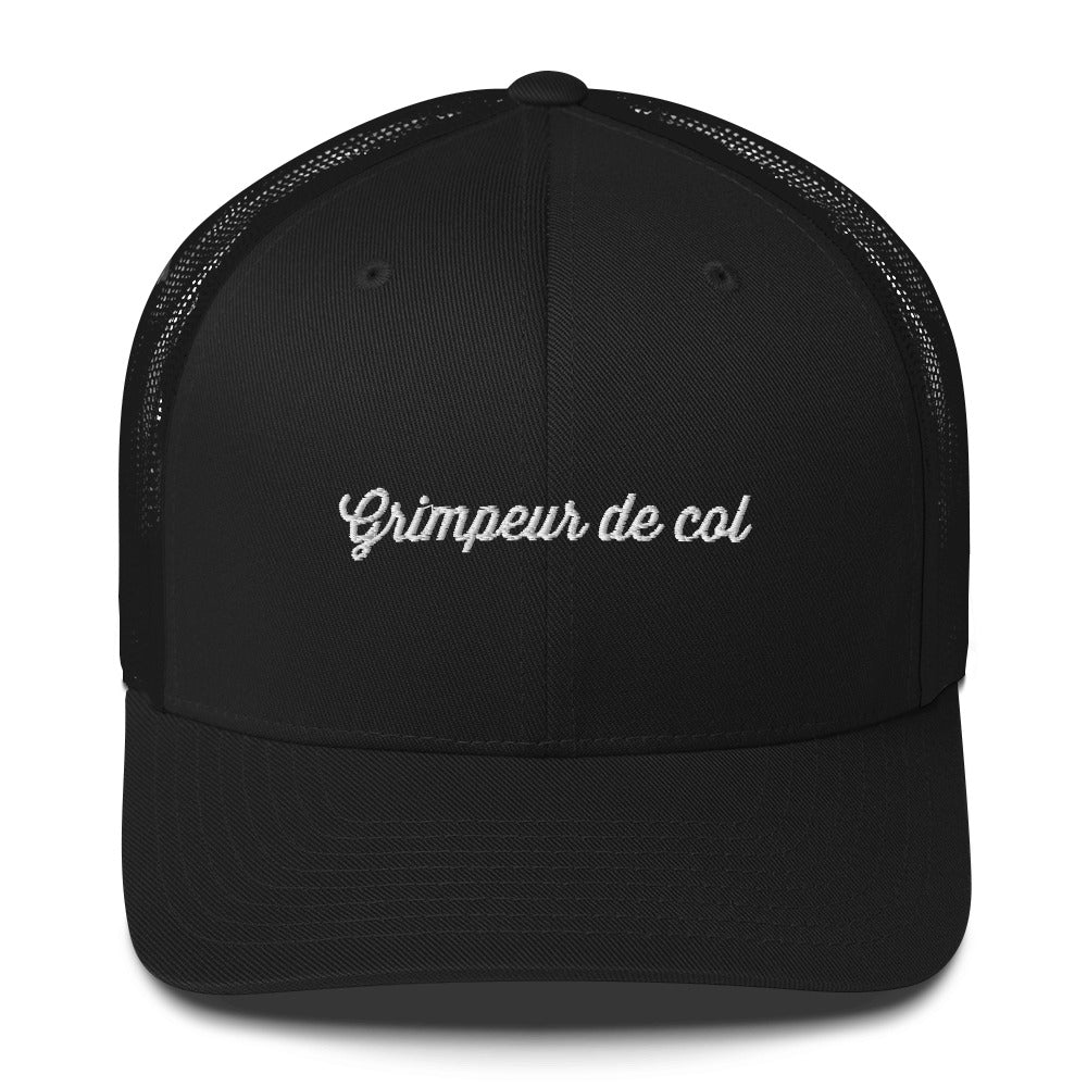 Casquette brodée Grimpeur de col Noir - Sedurro