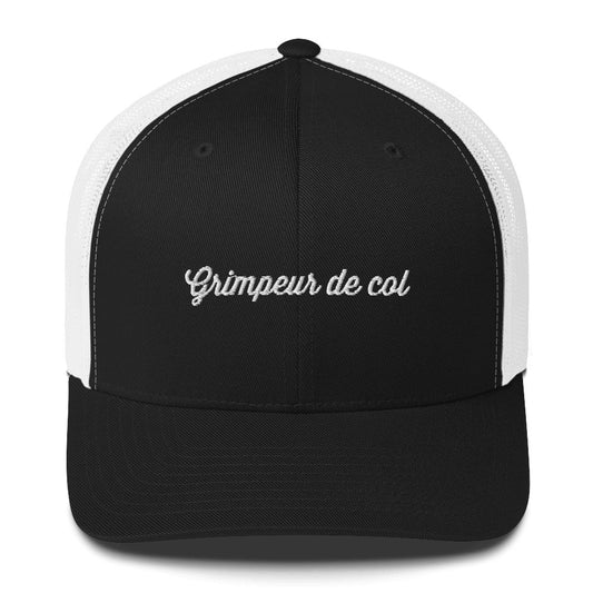 Casquette brodée Grimpeur de col Noir Blanc - Sedurro