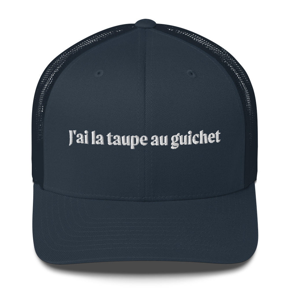 Casquette brodée J'ai la taupe au guichet - Sedurro