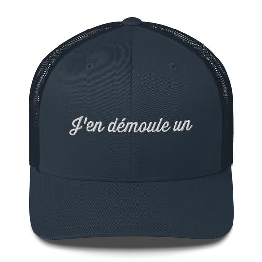 Casquette brodée J'en démoule un Bleu Marine - Sedurro
