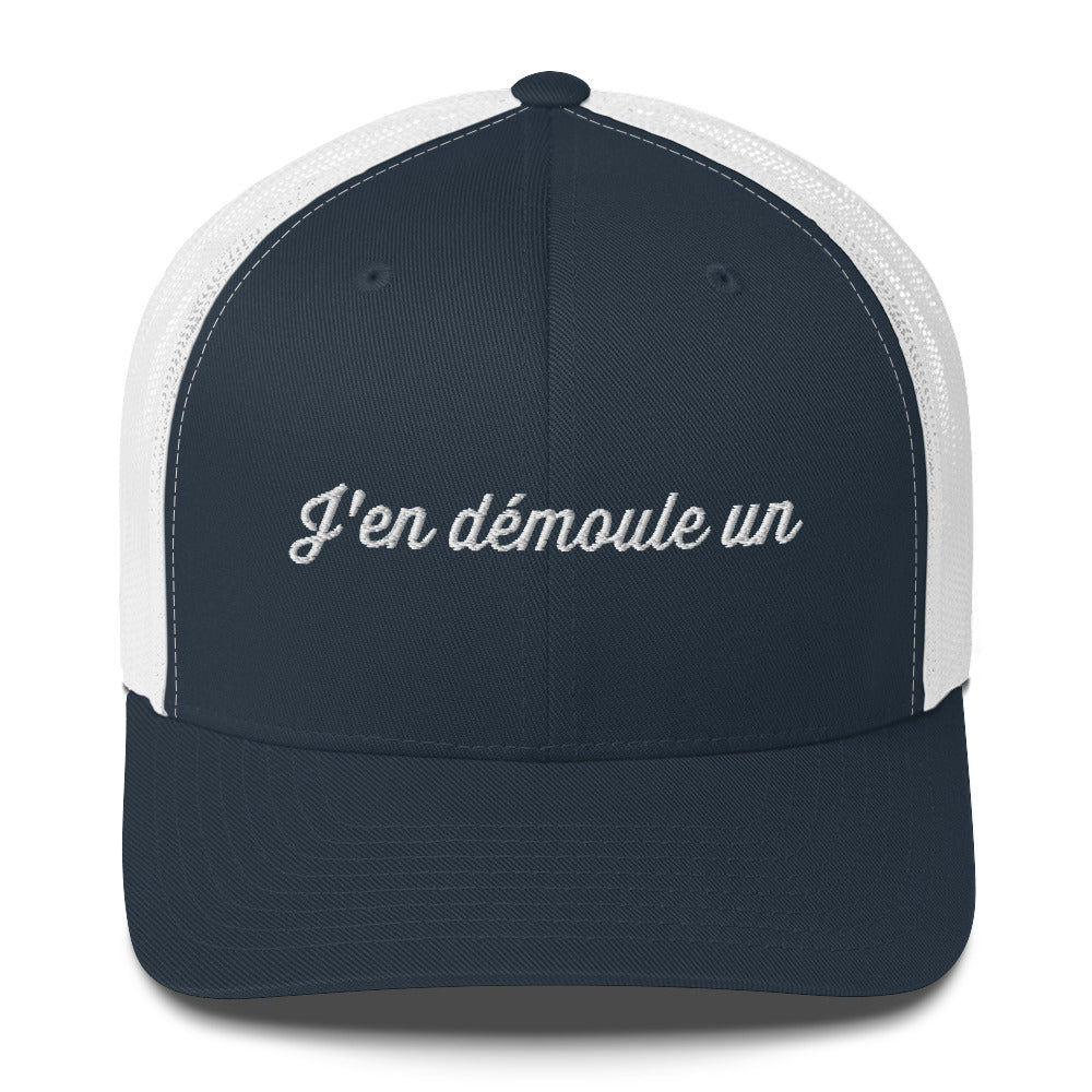 Casquette brodée J'en démoule un Bleu Marine Blanc - Sedurro