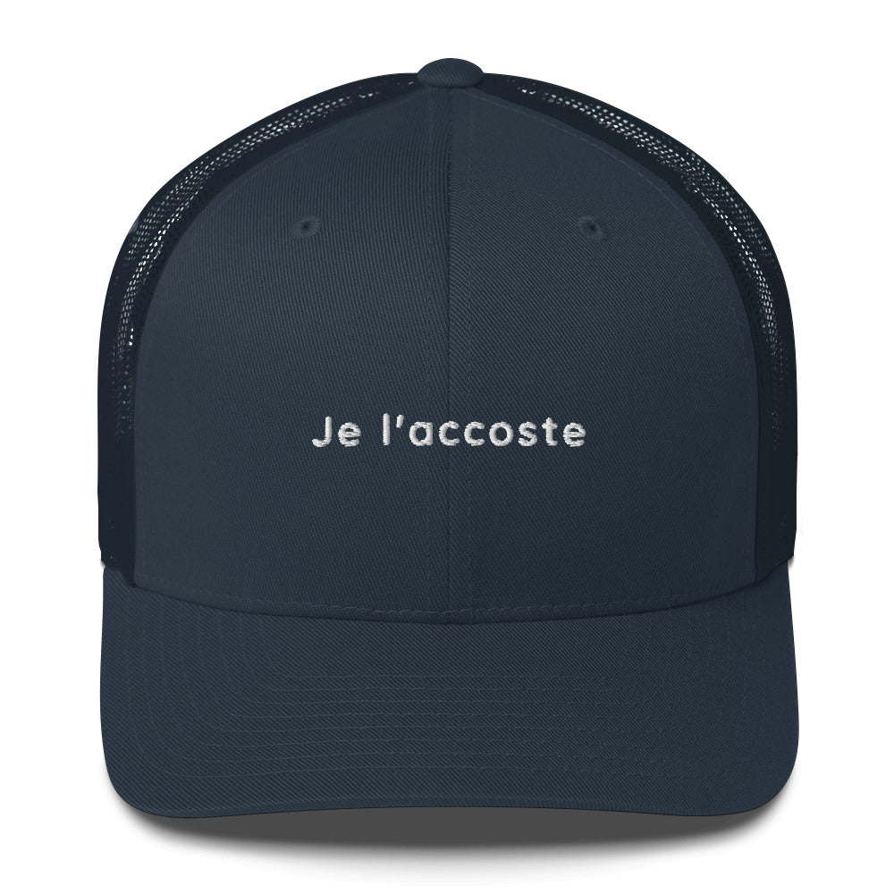 Casquette brodée Je l'accoste Bleu Marine - Sedurro