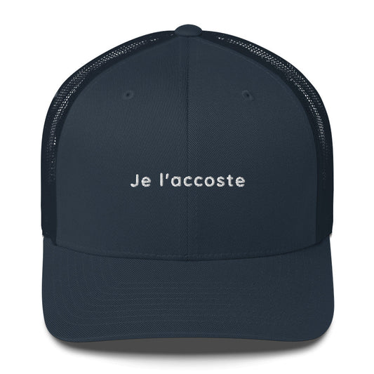 Casquette brodée Je l'accoste Bleu Marine - Sedurro