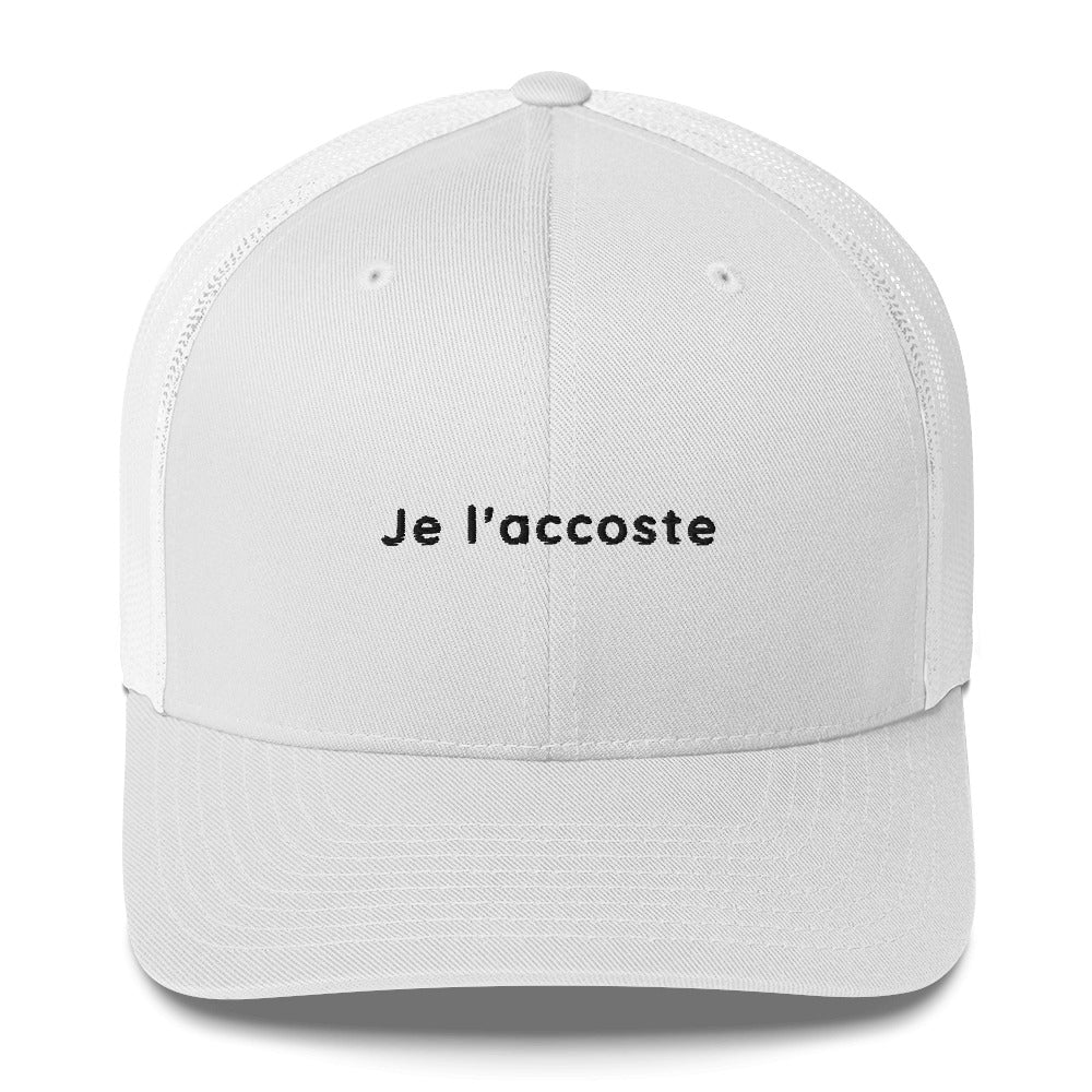 Casquette brodée Je l'accoste Blanc - Sedurro