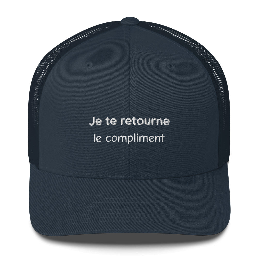 Casquette brodée Je te retourne le compliment - Sedurro