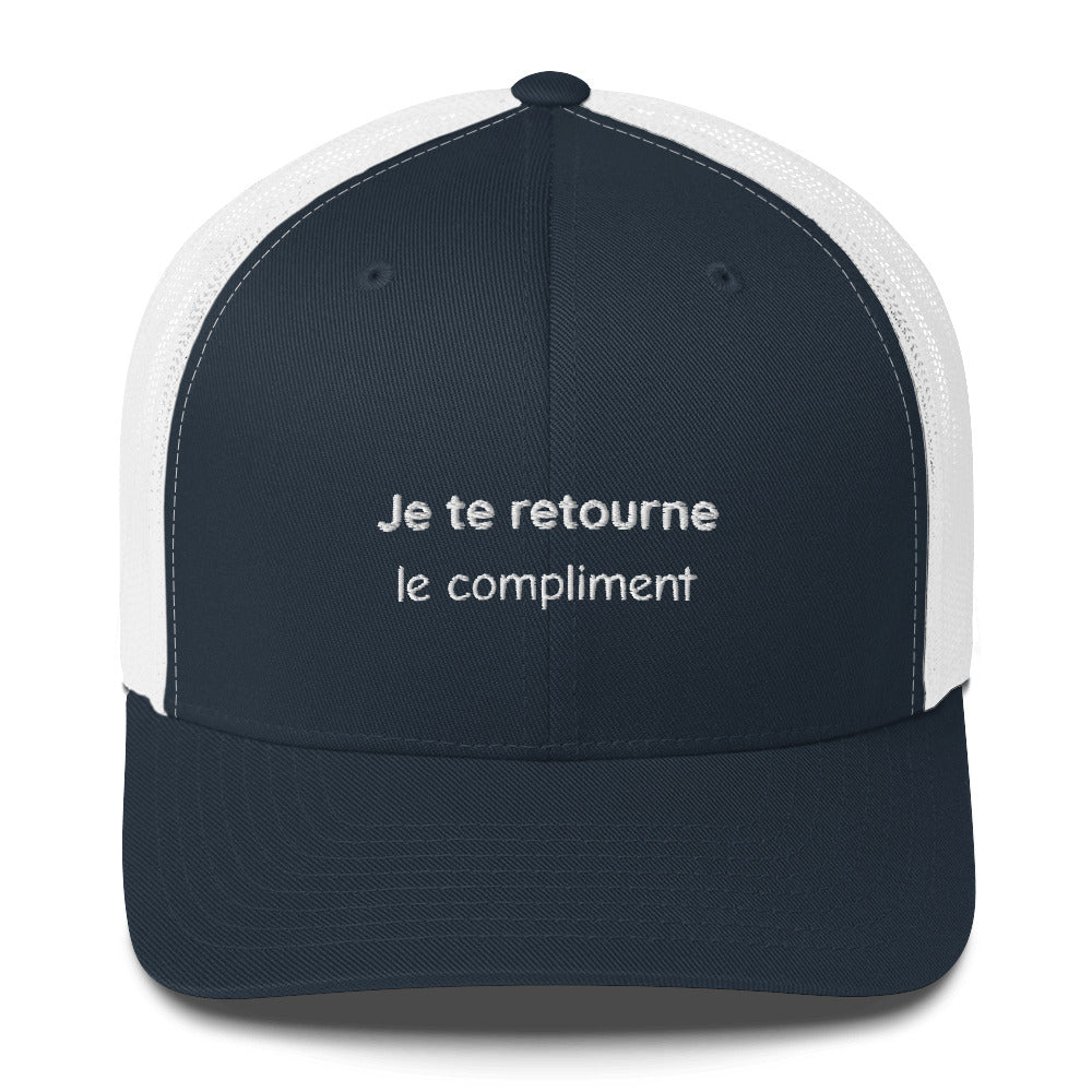 Casquette brodée Je te retourne le compliment - Sedurro