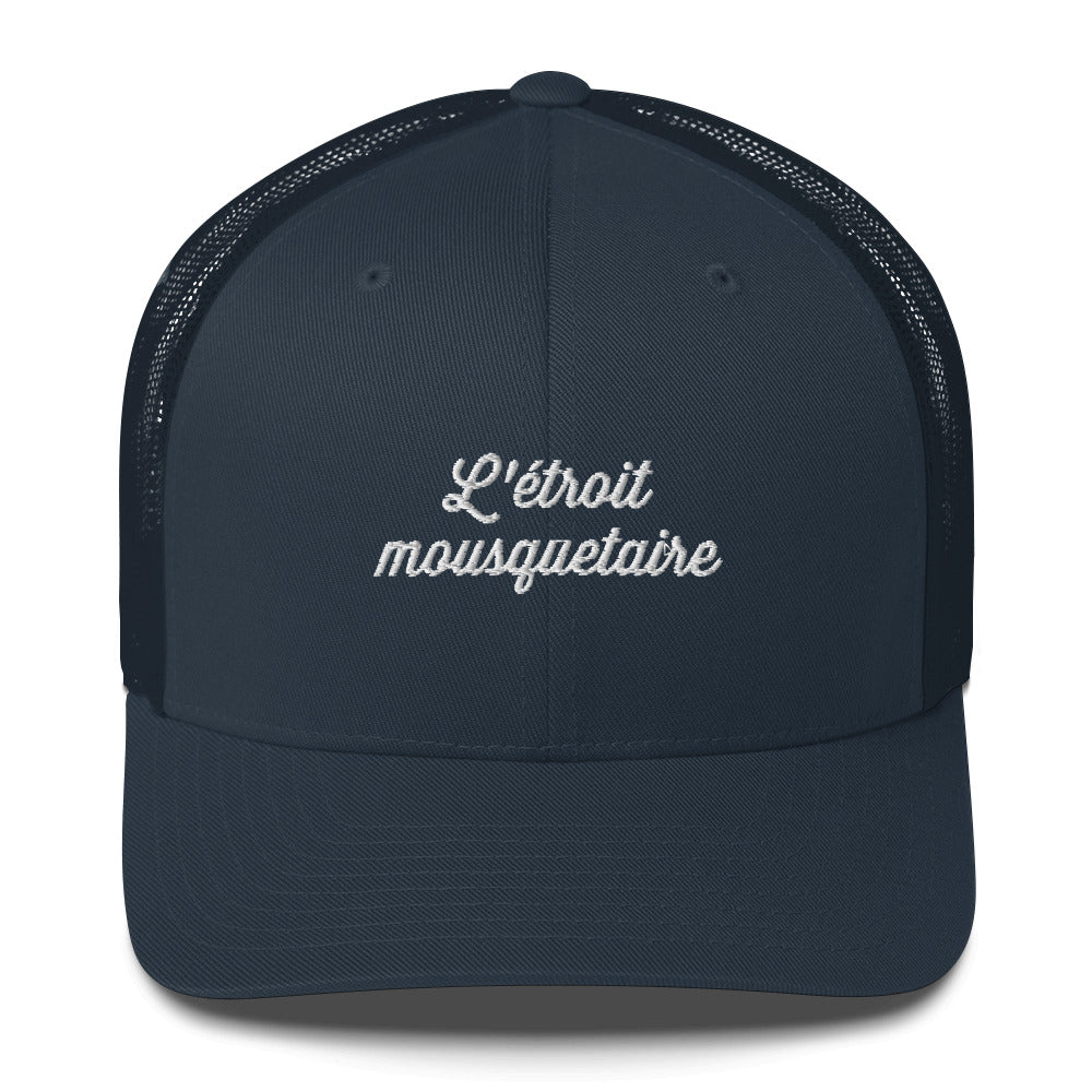 Casquette brodée L'étroit mousquetaire Bleu Marine - Sedurro