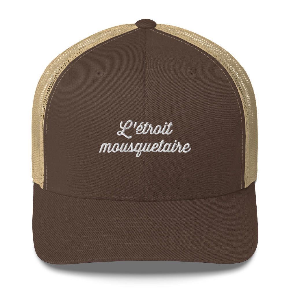 Casquette brodée L'étroit mousquetaire Marron Kaki - Sedurro