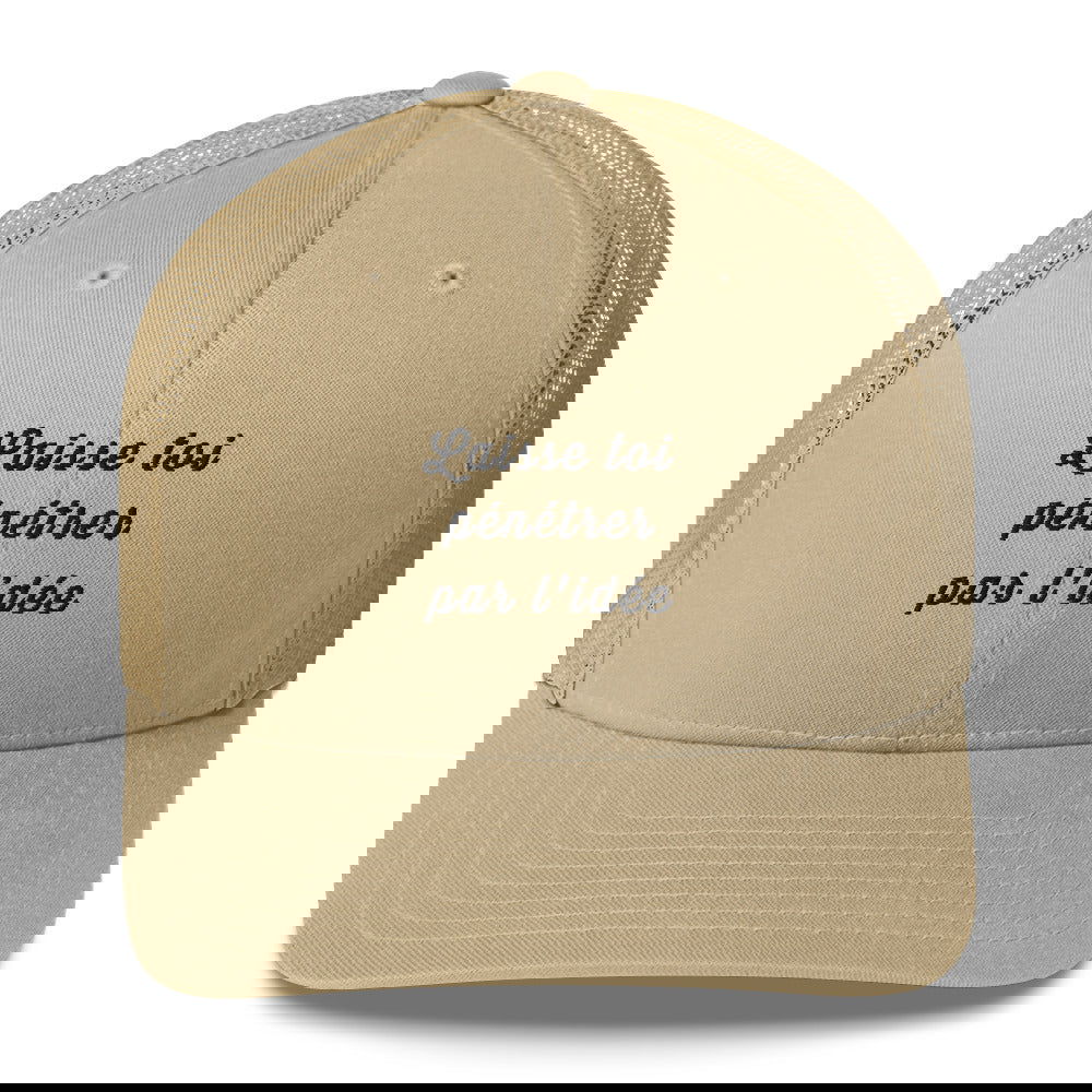 Casquette brodée Laisse toi pénétrer par l'idée Kaki - Sedurro