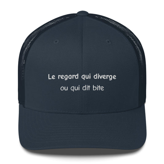 Casquette brodée Le regard qui diverge ou qui dit bite - Sedurro
