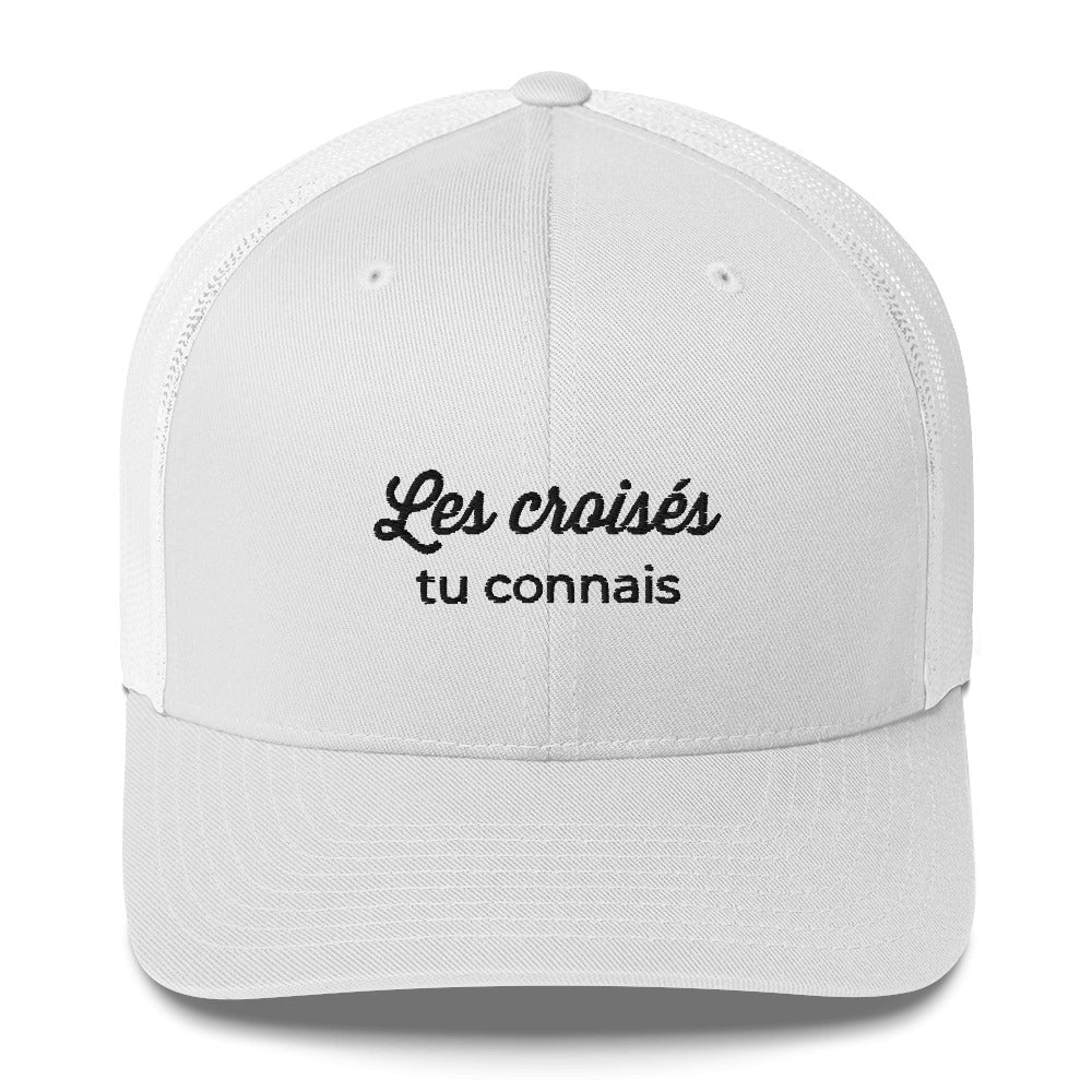 Casquette brodée Les croisés tu connais Blanc - Sedurro