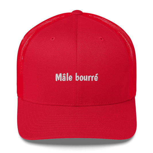 Casquette brodée Mâle bourré Rouge - Sedurro