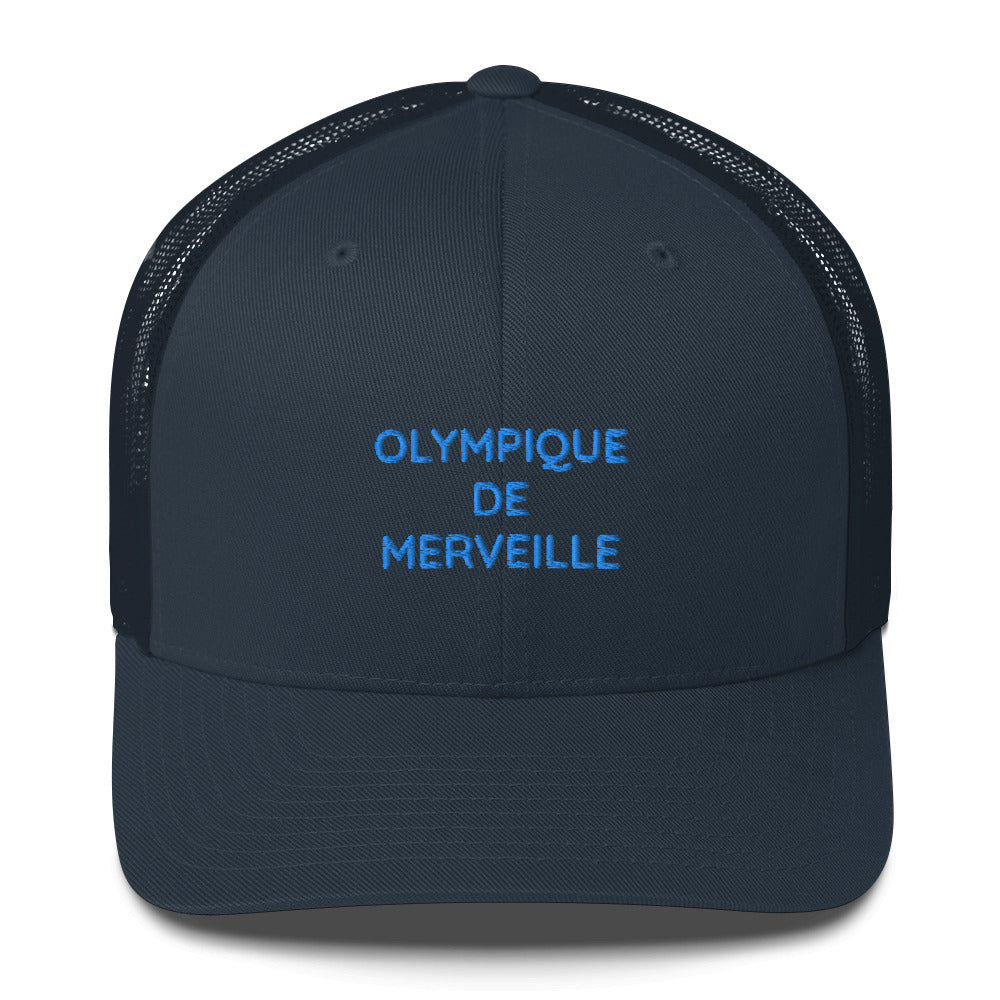 Casquette brodée Olympique de merveille Bleu Marine - Sedurro