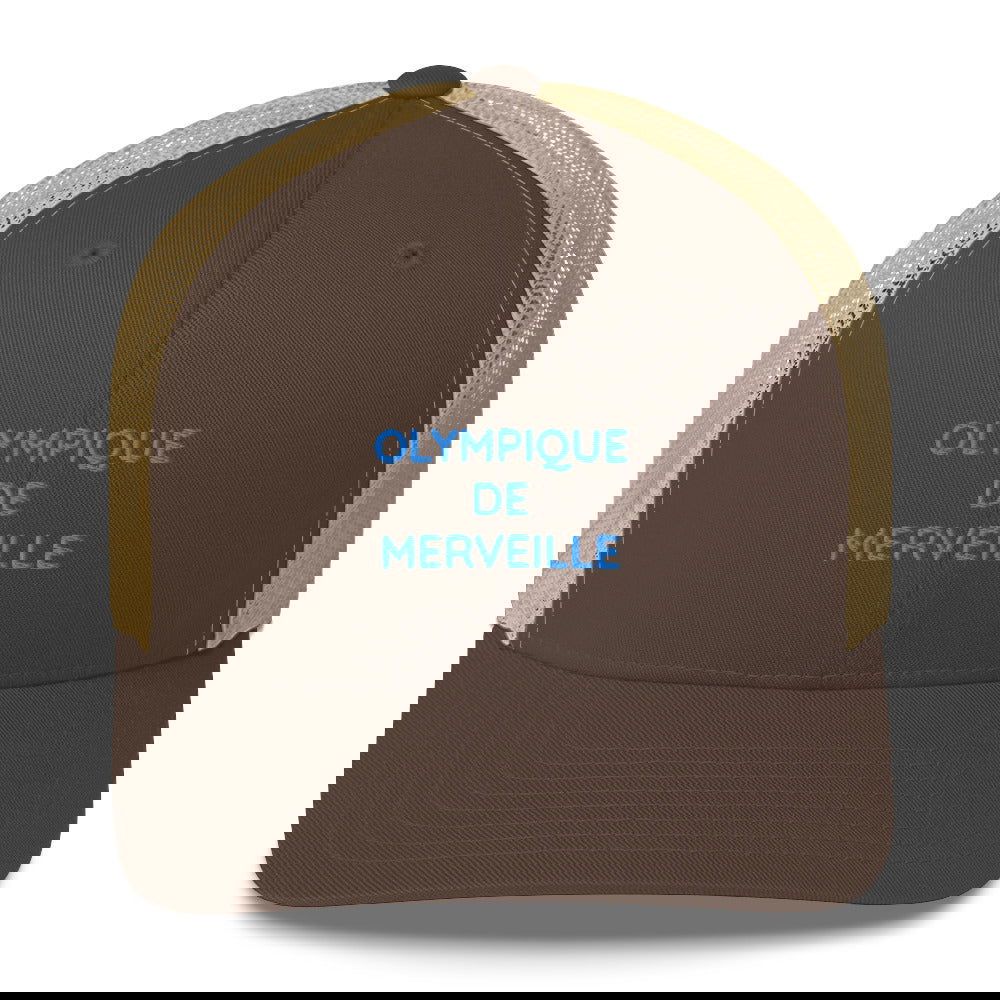Casquette brodée Olympique de merveille Marron Kaki - Sedurro