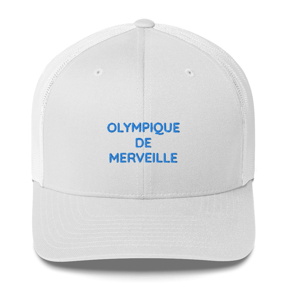 Casquette brodée Olympique de merveille Blanc - Sedurro