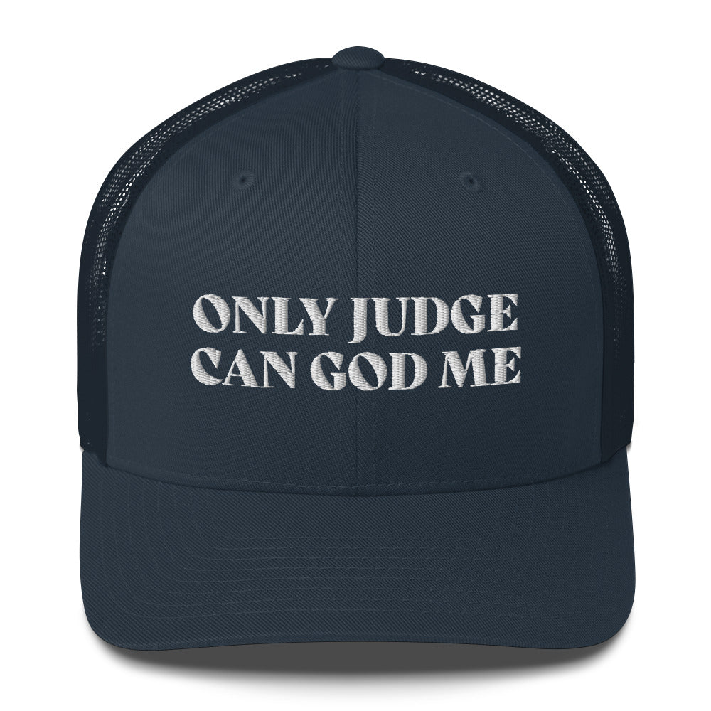 Casquette brodée Only judge can god me - Sedurro