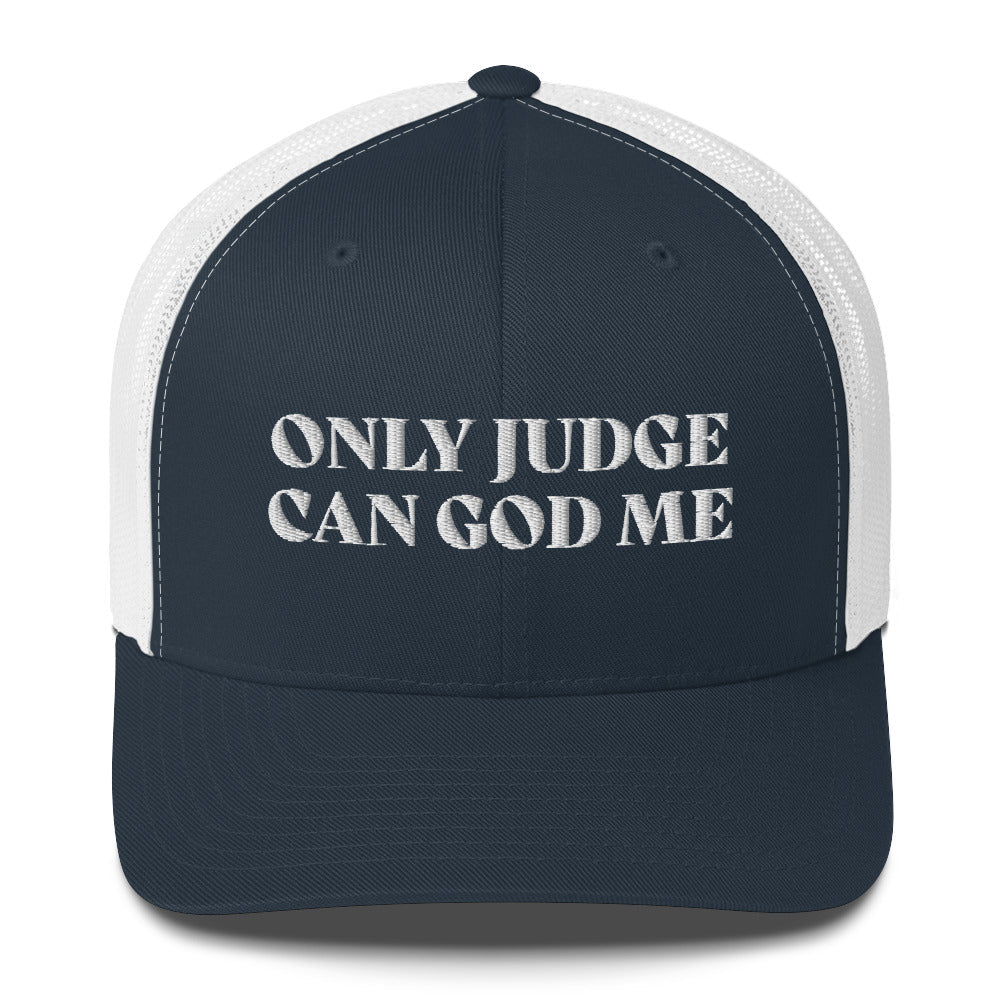 Casquette brodée Only judge can god me - Sedurro
