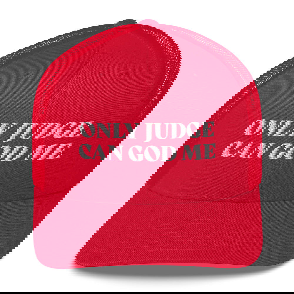 Casquette brodée Only judge can god me - Sedurro