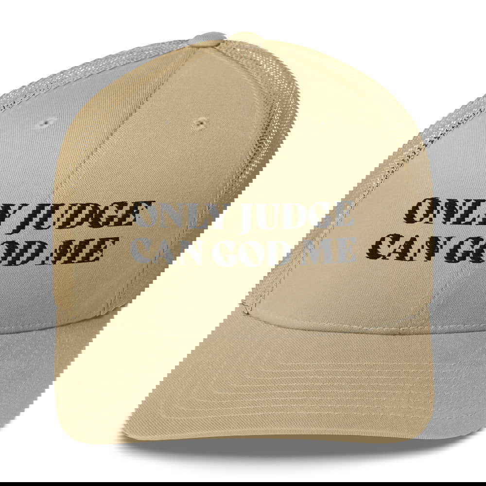 Casquette brodée Only judge can god me - Sedurro