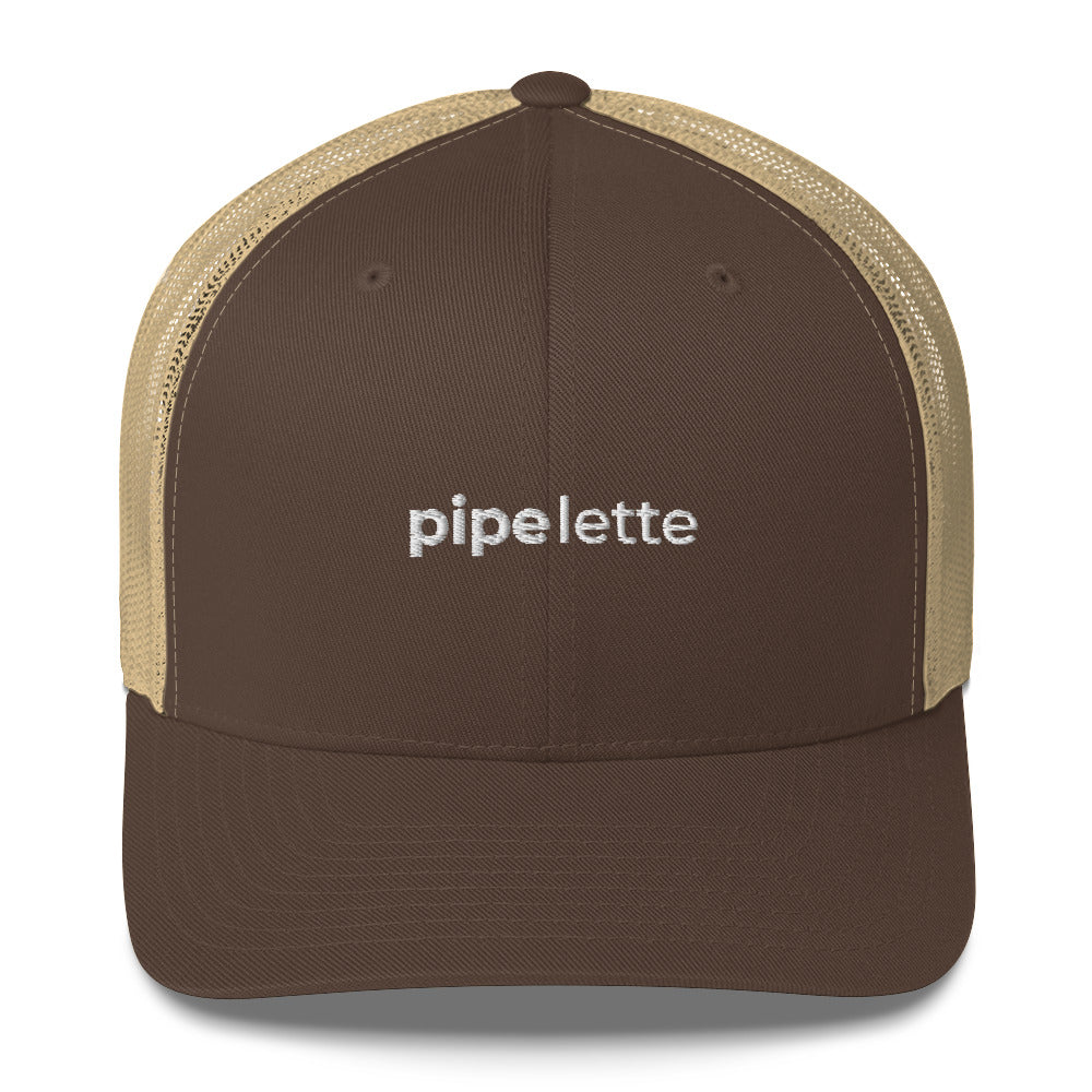 Casquette brodée Pipelette Marron Kaki - Sedurro