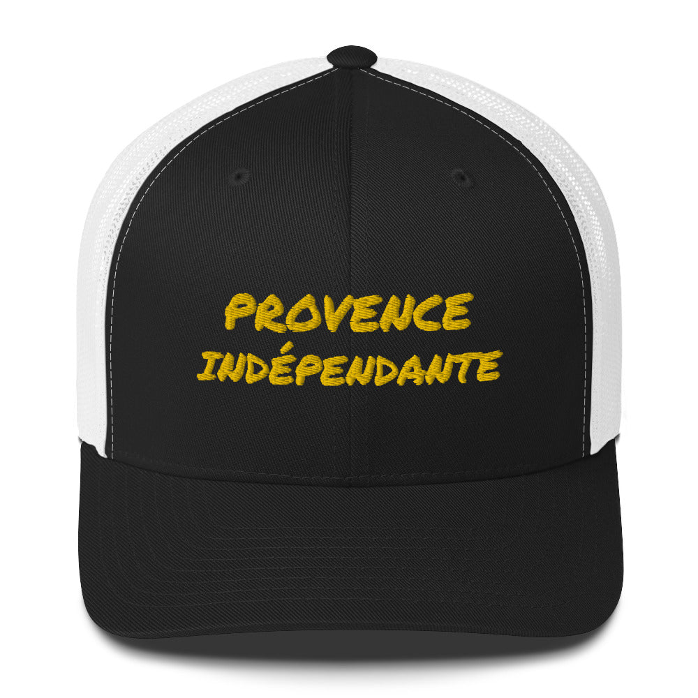 Casquette brodée Provence indépendante Noir Blanc - Sedurro
