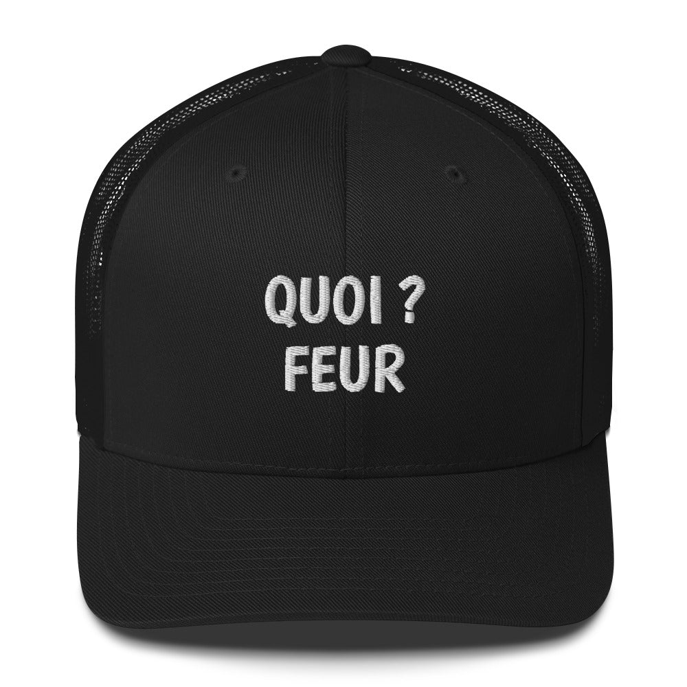 Casquette brodée Quoi feur Noir - Sedurro
